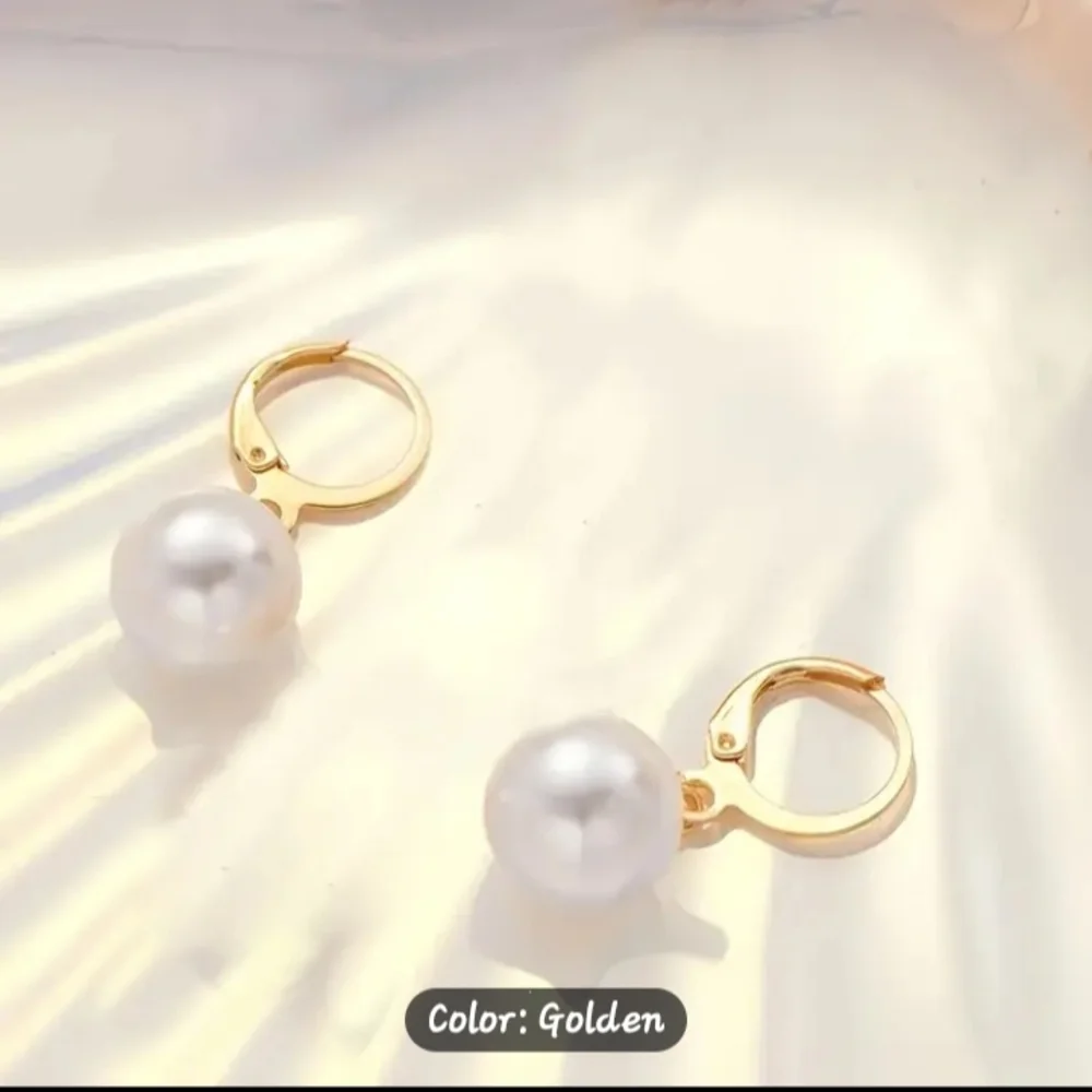 NEW Elegant Golden-tone and Immitation  Pearl Jewellery Set - Picture 5 of 6